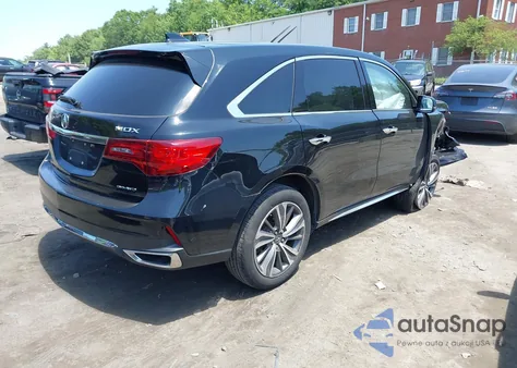 2019 Acura Mdx Tech Pkg из США, поврежденный, VIN 5J8YD4H55KL037093